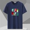 Tricou casual confortabil din bumbac pur cu imprimeu grafic, mărime 12XL