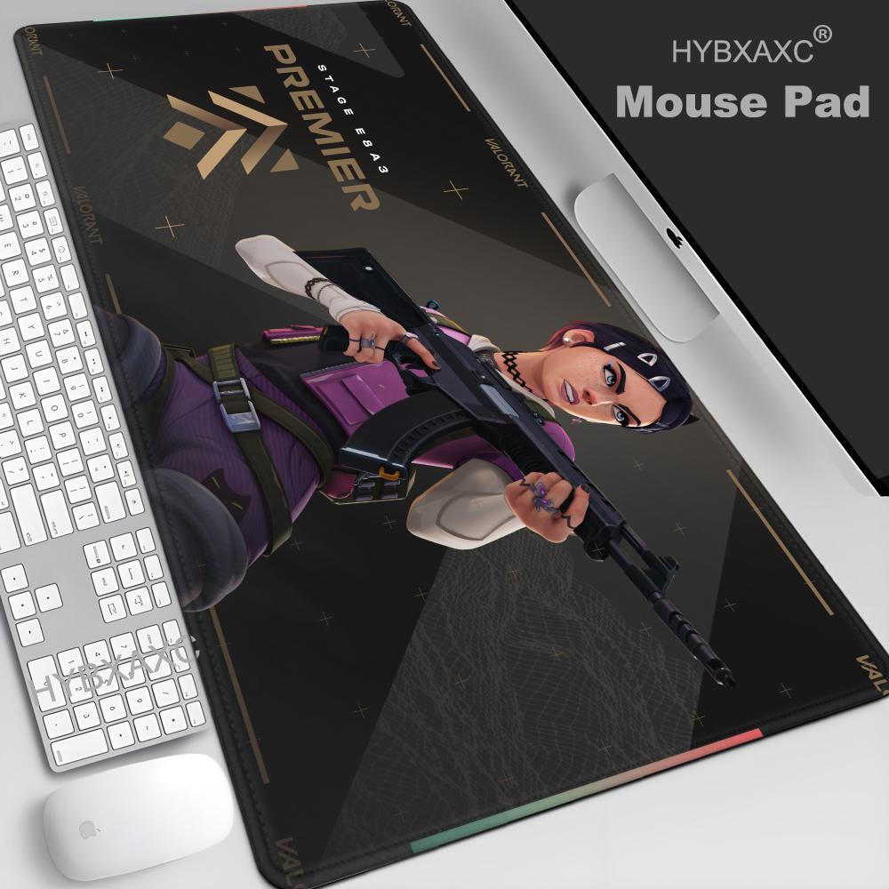 HYBXAXC Clove Valorant Game Mousepad Large Keyboard Desk Mat Gaming Mouse Pad LockEdge Non-slip Mat