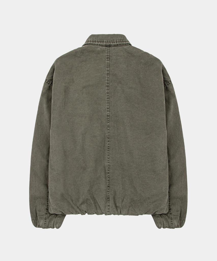 LETTERCOMO Washed Work Crop Blouson Jacket Khaki