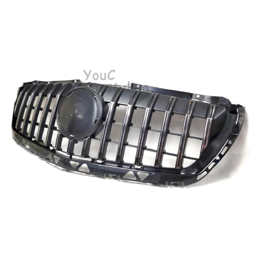 W906 GT Style Front Bumper Grill For Mercedes Benz Sprinter W906 2500 3500 2014-2018 facelift Racing Grille Silver