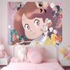 Bee And Puppycat Anime Colorful Tapestry Wall Hanging Cheap Hippie Wall Hanging Bohemian Wall Tapestries Mandala Wall Hanging