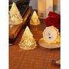 Crystal Candles LED Light Transparent Flameless Battery Power Lantern Night Lamp Wedding Party Birthday Xmas Halloween Decor