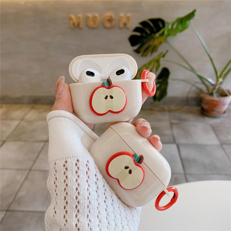 Apple Bluetooth Headset Cover Is Suitable For Airpods 3 /4 Generation Buckle Airpodspro2 Anti-Drop Protective Cover Is Simple