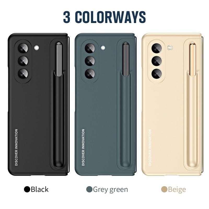 Double Bumper for Stealth Pen Slot Stand Protective Film Cover Hard Holder for Samsung Galaxy Z Fold 6 5 4 Case