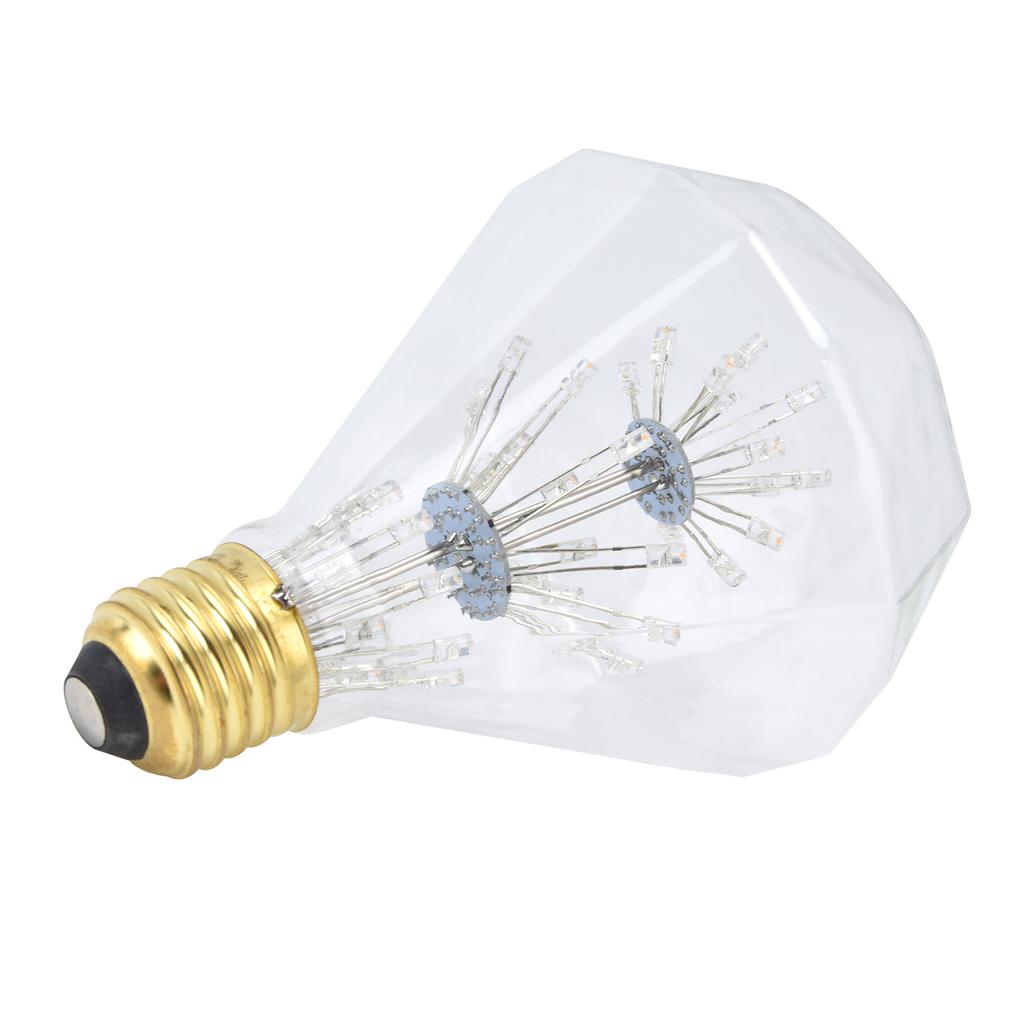 Vintage Glass LED Light Bulb 3W E27 Antique Festive Decorative Round Bulb 85‑265V Warm Light