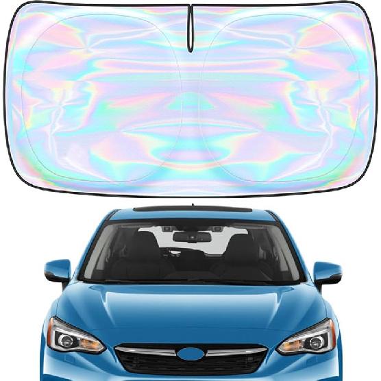 Windshield Sun Shade Cover For Kia Forte -2025 - Sunshade Compatible With Kia Forte Foldable Front Window Sunshade Sun Visor Protector Block UV Rays