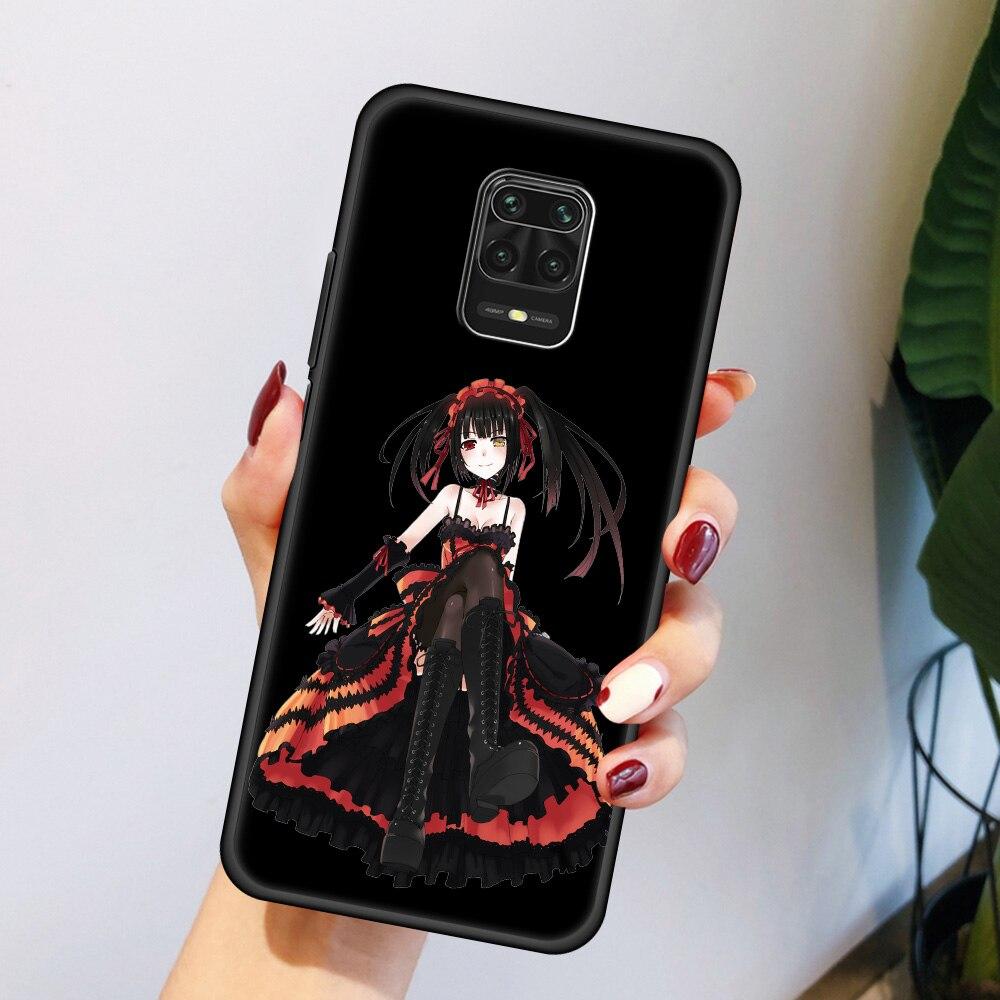 Husă de telefon pentru Xiaomi Redmi Note 8 11 10 Pro 10S 9S 9 9T 8T 9C 9A 8A 7 K40 Gaming, Tokisaki Kurumi, moale