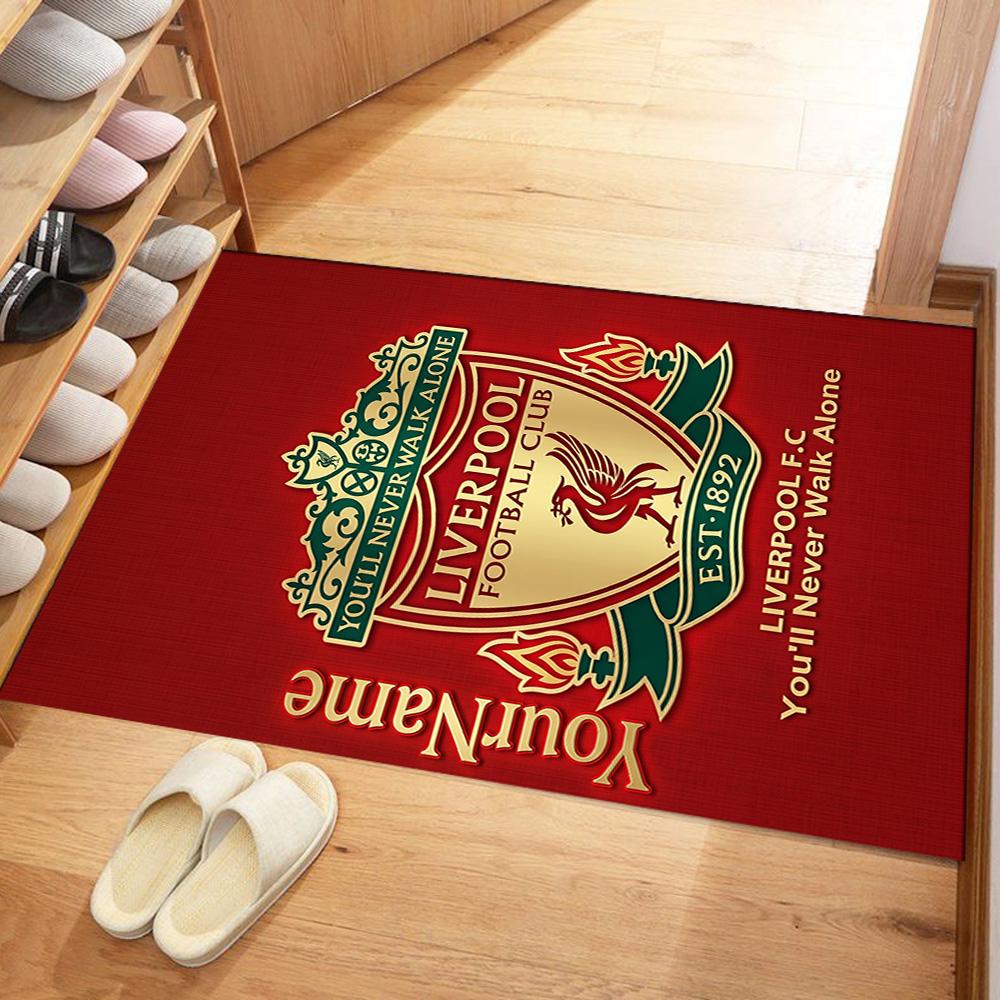 Liverpool Customize Your Name Carpet Suitable for Entryway Outdoor Decorate room Dormitory Antislip Carpet Anime Office Decor