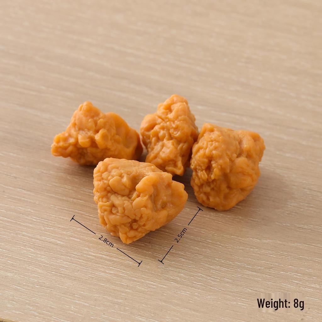 Vassoio Mini Snack: Anelli di Calamari, Patatine Fritte, Popcorn, Patatine, Nuggets di Pollo - Foto di Modelli Giocattolo