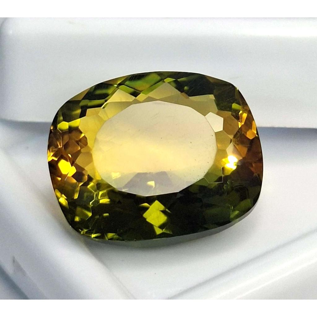 Natural Bi-Color Ametrine 11-13 Ct Cushion Cut Certified Stunning Gemstone