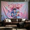Franxx Wall Tapestry Aesthetic Wall Hanging Printed Fabric Blanket Decorative Tapestries For Bedroom Living Room Home Decor