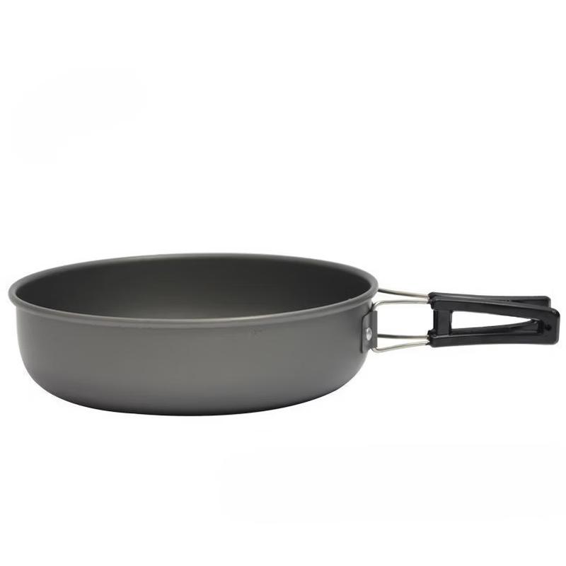 OLOEY Outdoor Camping Flat Bottom Pot