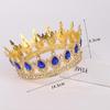 Elegant Rhinestone Alloy Crown Tiara: Exquisite Retro Bridal Headpiece & Hair Accessory