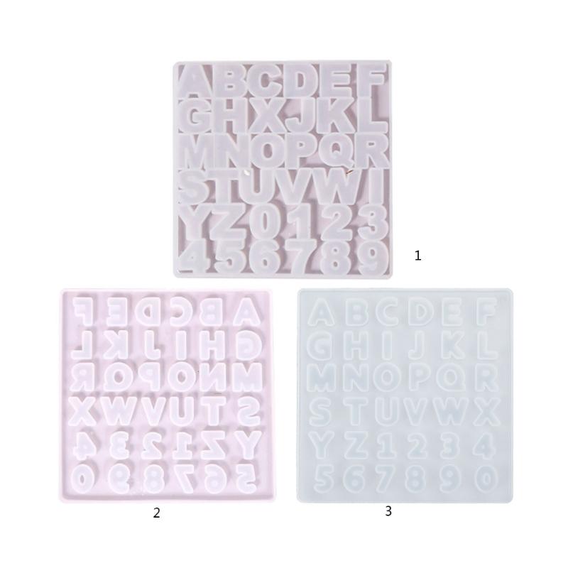 Letter A To Z Mold Alphabet & Number Silicone Mold Epoxy Resin Mold for Jewelry Making Findings Supplies Accessories