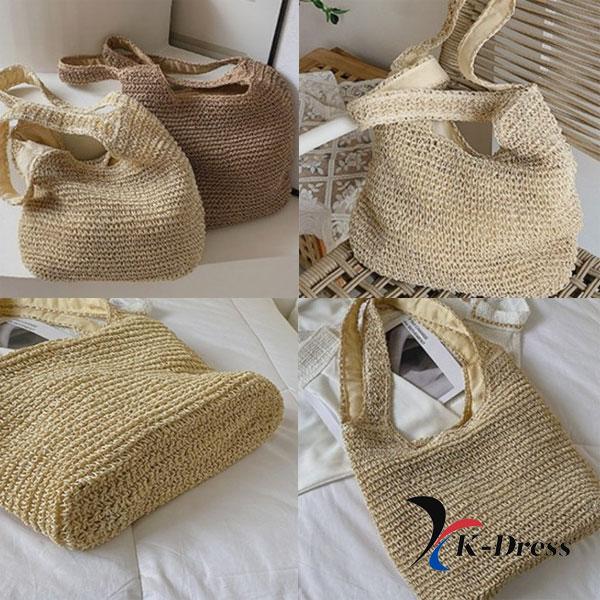 Shoulder Rattan Bag Large Eco Fashion Large Capacity Luxury Shopper Handbag