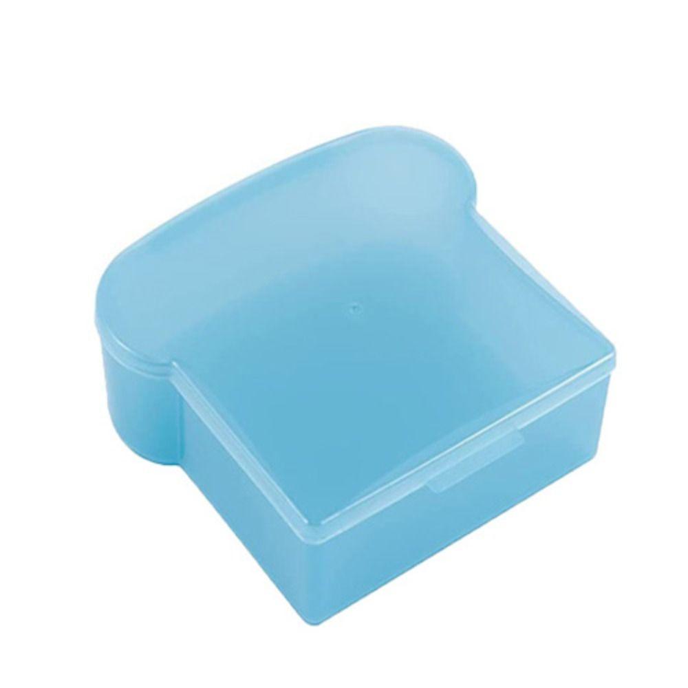 Reusable Sandwich Case Plastic Sandwich Packaging Box Toast Shape Sandwich Storage Box Picnic