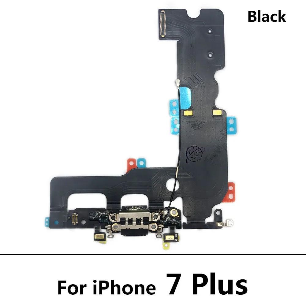 USB Dock Connector Charging Port Flex Cable For iPhone 7 8 Plus Xs Max X Charger Board With Microphone Module Replacement Parts
