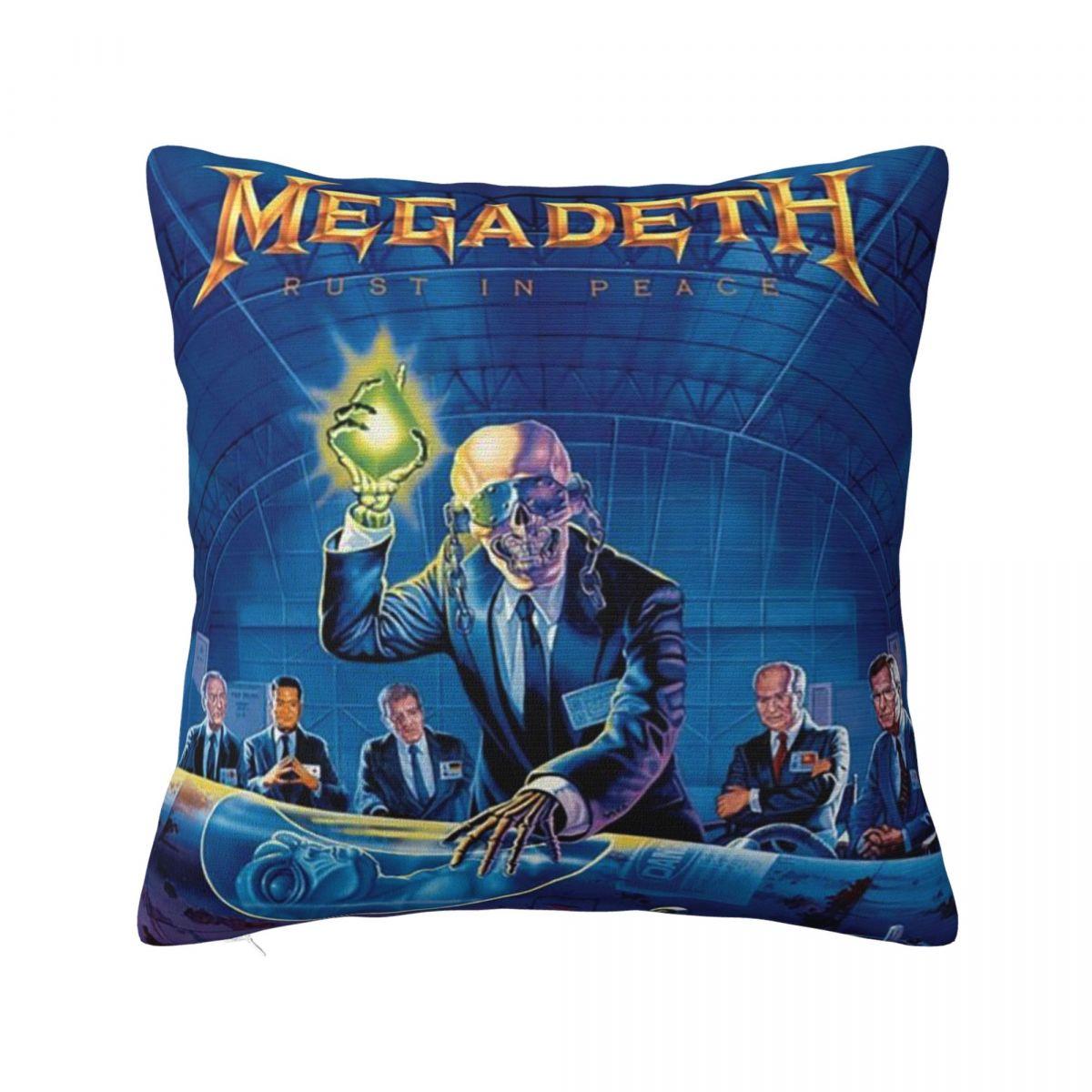 

Megadeths Хеві-метал гурт Наволочка Подушка Комфорт Декоративна подушка для дивана Використовується для дому Спальні Вітальні 22x22Inch