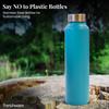 Water Bottle (1 Litre, Premium Stainless Steel, Aqua Blue) Bottle for Fridge, School, Outdoor, Gym, Home and Office,  Non-Toxic, Easy-to-Clean