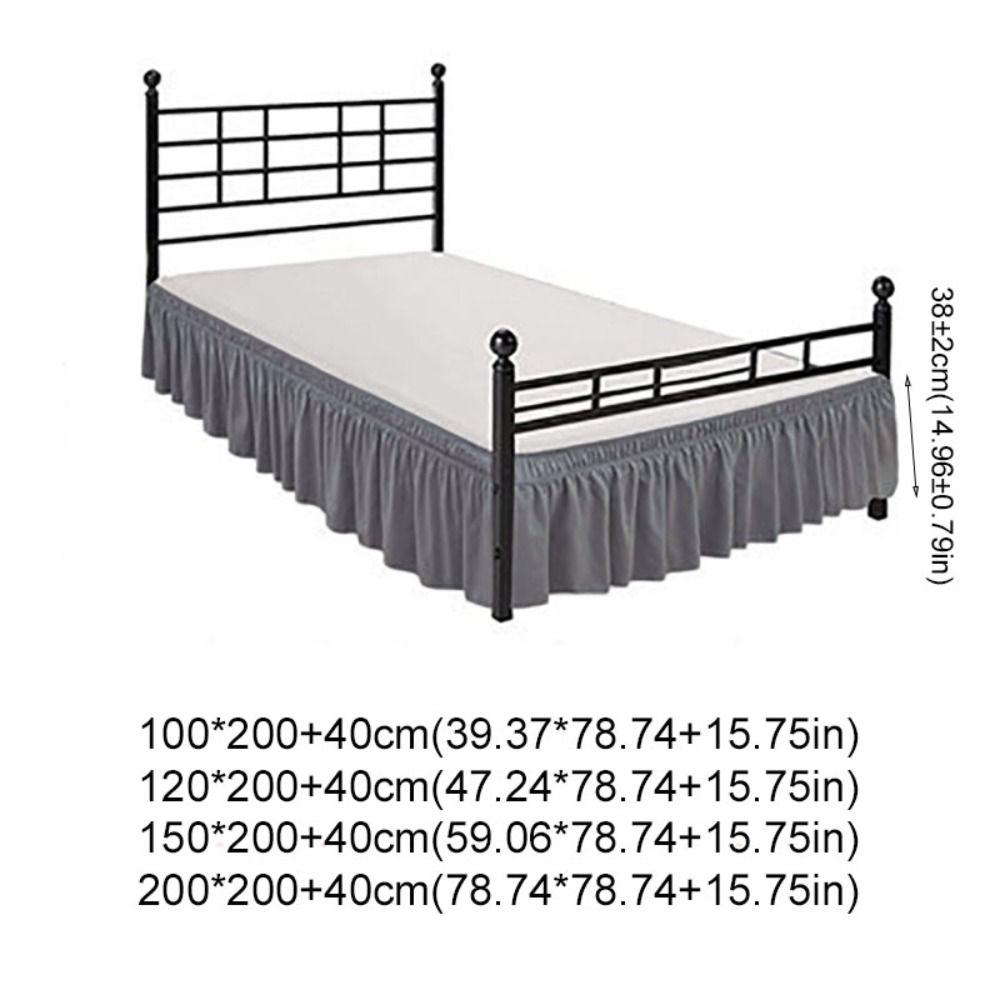 Ruffles Bed Dust Cover Fade Resistant Bed Protector Bed Accessory Bed Skirt  Hotel