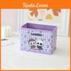 Labubu Beach Cake Boat Rocket Grid Cartoon Pattern Folding Storage Box For Makeup And Stationery Organization