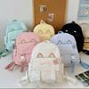 School Bag Female Ins Cute Cartoon Cat Backpack Junior High School Student Travel Bag Large Capacity High School Student Backpack Tide