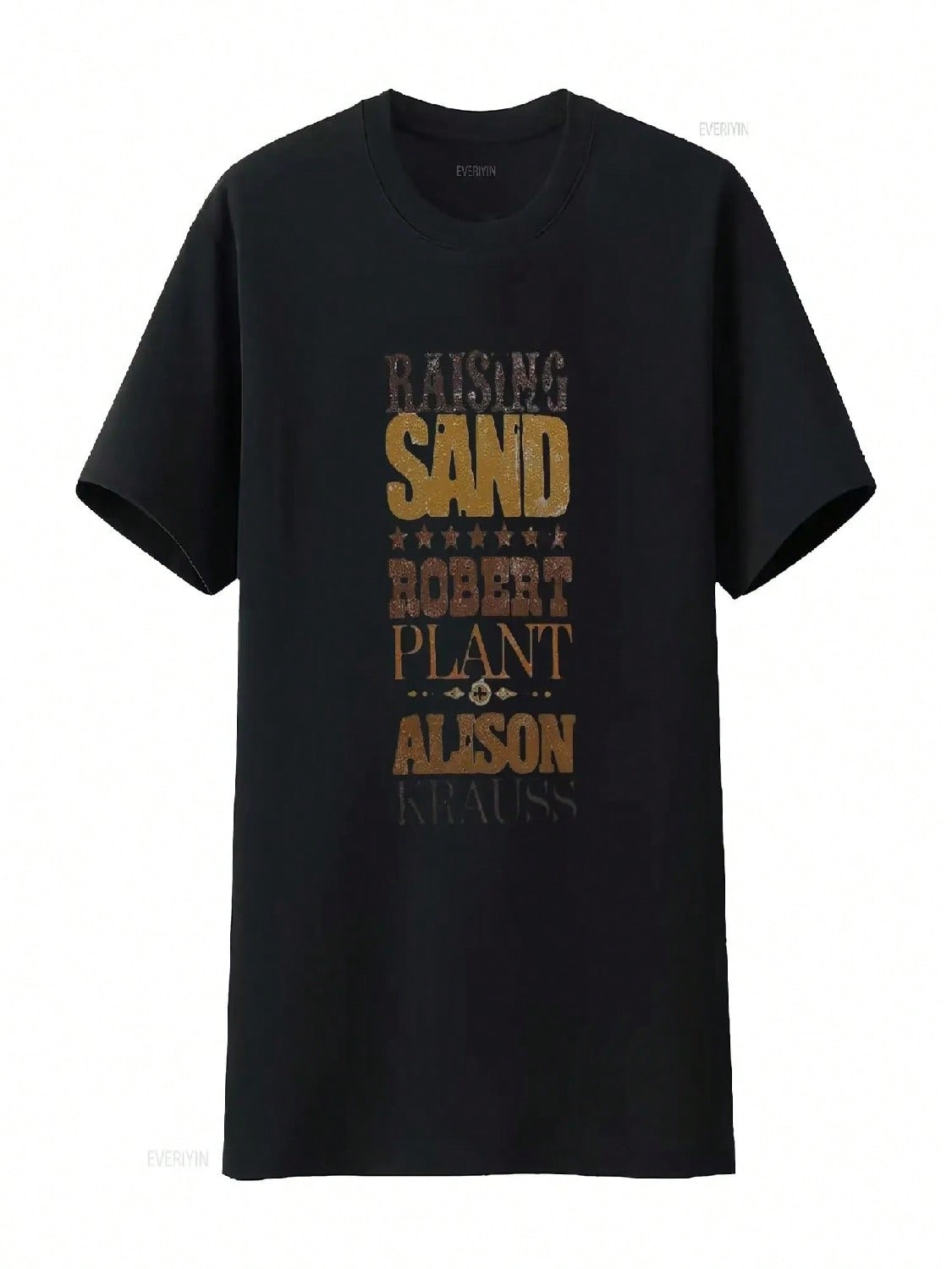 Robert Plant Alison Krauss Country Style Soft T Shirt Vintage Washed Breathable Slightly Top For Everyday Wear Homme Casual S разноцветный