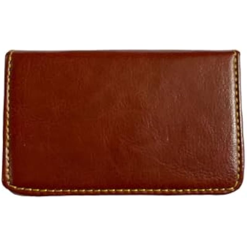 Cubic Premim Leather Card Holder | Foldable & Compact | Brown коричневый