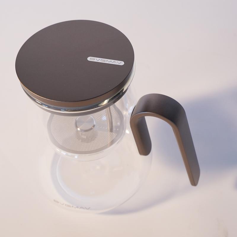 BVGMAV- Čajová konvička s magnetickým spínačem, Špičková čajová sada, Separátor čajové vody, Pomůcka na přípravu čaje pro domácnost, Tepelně odolná skleněná nádoba na čaj