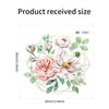 Toilet Sticker Waterproof Floral Butterfly Self Adhesive Removable No Trace for Home Bathroom Renovate