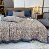 Edredón de Hielo de Seda de Verano Ropa de Cama Ligera de Satén Lavado Manta de Aire Acondicionado Tamaño Individual Queen