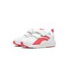 Li Ning Kids Sports Lifestyle Synthetic Leather Comfortable Simple Casual Shoes Kids Sneakers Standard-White Furong-Red YKAP148-6
