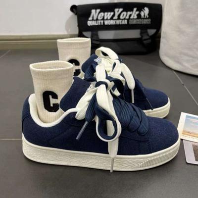 Scarpe da ginnastica casual sportive versatili retrò antiscivolo resistenti all'usura per giovani, stile di nicchia ins, da uomo e da donna