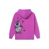 Li Ning X Disney Toy Story Collaboration Strawberry Bear Series Fleece Loose Pullover Hoodie Women Hoodies Rose-Purple AWDR760-2