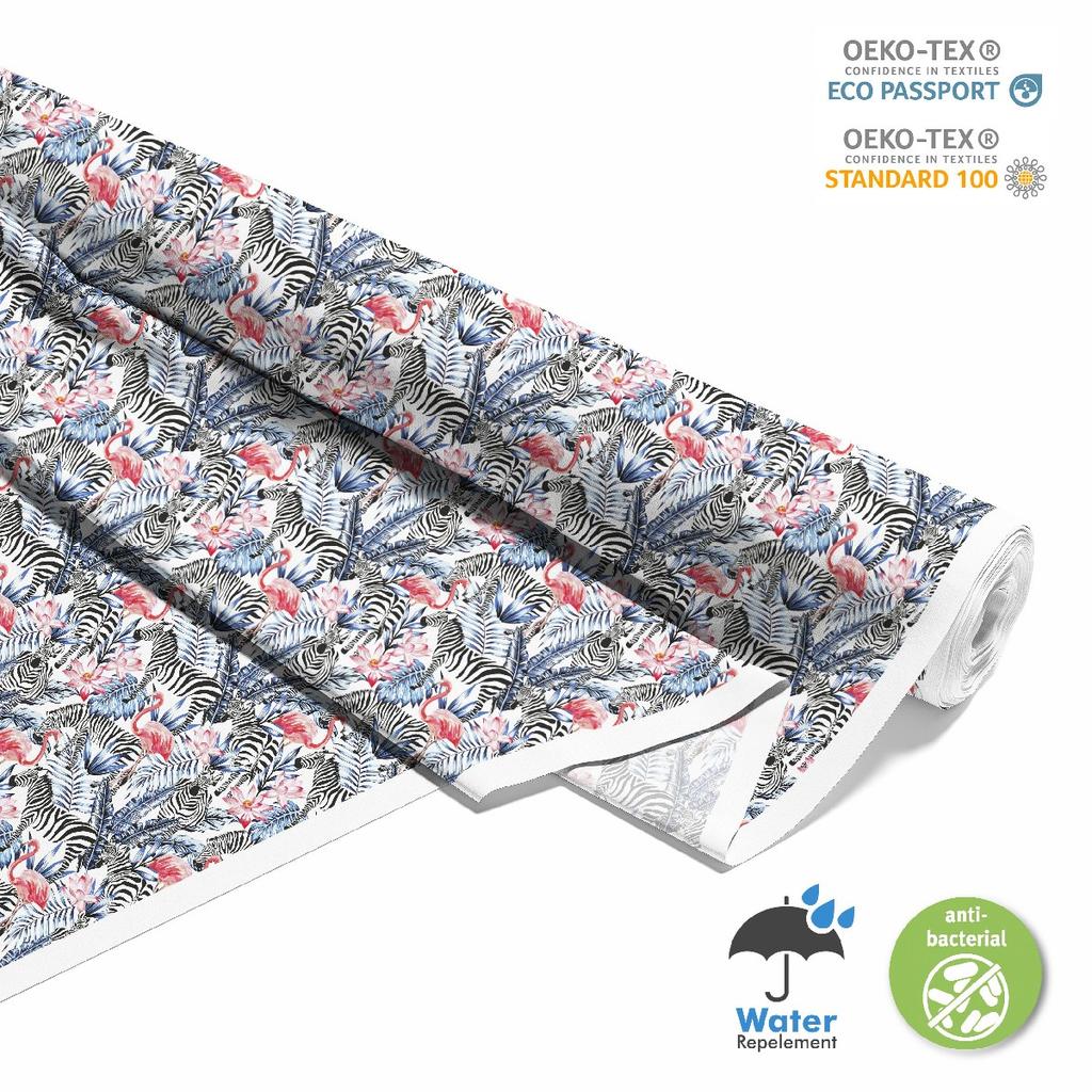 Outdoor Dekostoffe Oxford - Motiv Safari Zebras I Dx100