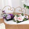 1Pc Nordic Artificial Flower Iron Storage Ornaments Retro Love Ring Rack