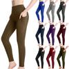 Women's Fleece,Lined High,Waist Compression Yoga Pants, Tummy,Control Leggings With Pockets, Warm Fitness Long Pants