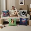 Singer Ariana-Grande Portrait Positions 45*45cm Cushion Cover Pillow Cover Decor Pillowcase Home Pillowcase for Couch Pillow