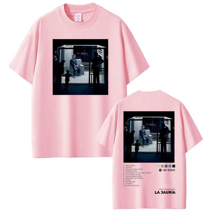 

2026 Rapper Dani Fernandez Album Tour Print Tshirt Men Women Vintage Tshirts Summer Shortsleeved Casual Cotton Top Streetwear 4XL