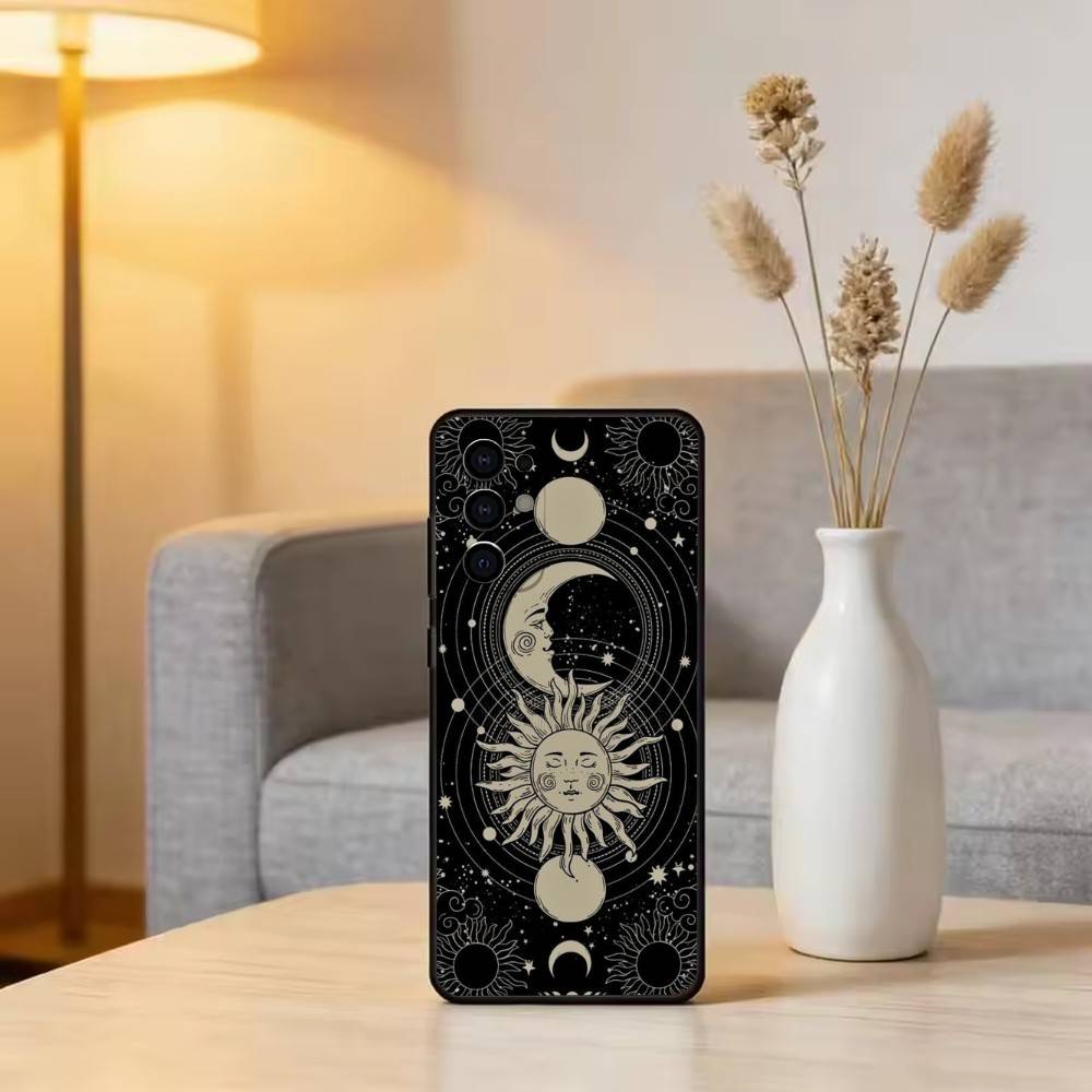 A-Astrology Star Signs Phone Case Black Silicone Soft For Samsung S25,S24,S21,S22,S23,S30,Ultra,S20,Plus,Fe,Lite