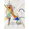 ROSSO GRAFICO Wassily Kandinsky Poster Fabric Bauhaus Made In Japan Art Poster [A2]
