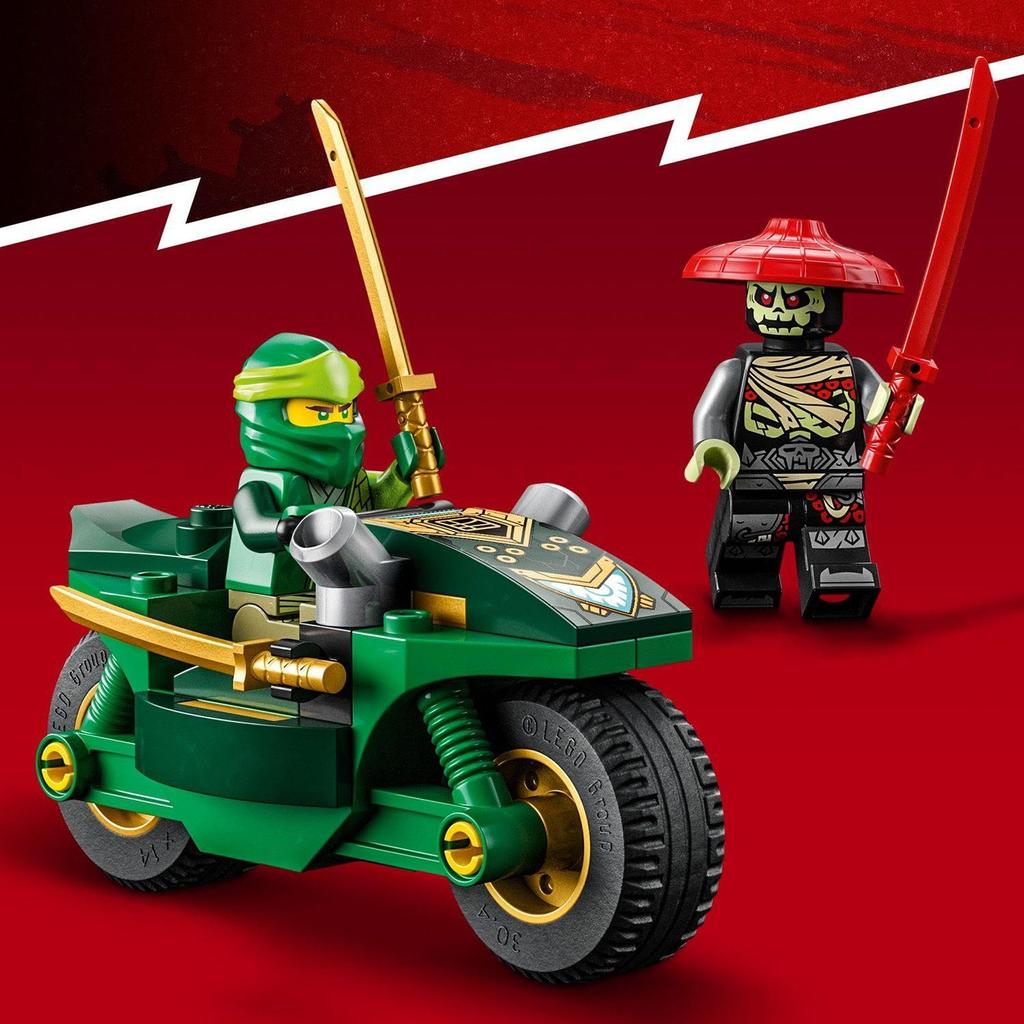 LEGO Ninjago Lloyd's Ninja Street Bike, Toy, Gift, Birthday, Educational, Christmas, Boys, Girls, Ages 4, 5, 6, Battle Robot, 71788
