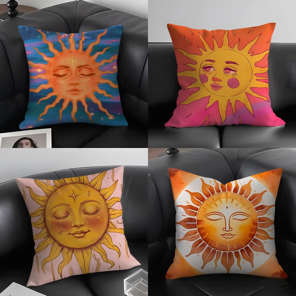 Sun Fashion Cushion Cover Pillowcase Ultra Soft Skin Friendly Fabric Cloud Like Comfort & Concealed Zipper