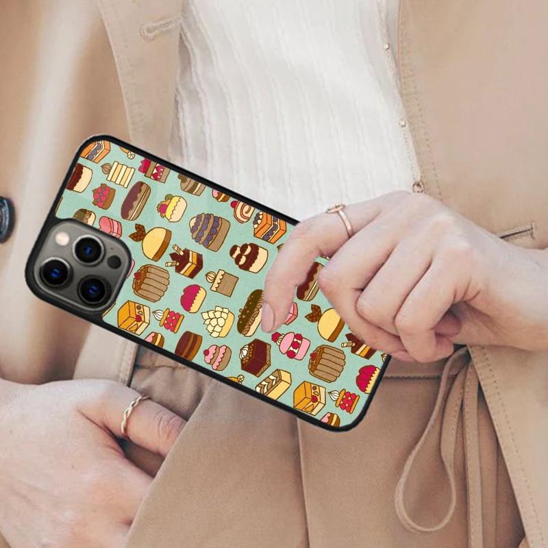 Kuchen-Illustration Magnetische Handyhülle Für APPLE iPhone 17 Air 16 14 13 12 Pro Max 15 Plus Kabelloses Laden Mit MagSafe Abdeckung