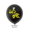 Traffic Construction Vehicle Latex Balloon Pulling Flag Badge Set Birthday Party Decoration Venue Layout