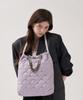 Jina In Ny Royal Princess Large Shoulder Bag [Violet Quilting]