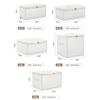 Plastic Storage Box for Clothes Large Capacity Foldable Transparent Closet Organizer Cosmetics Books Toys Clothing Sorting Box