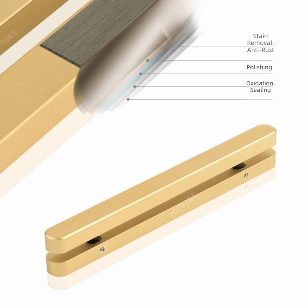 Gold Aluminum Zinc Zinc Alloy Strip Silver Narrow Frame Handle Sliding Door Handle  Ultra Narrow Frame