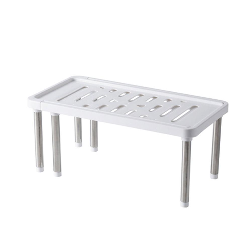 Регулируемая полка-органайзер шкаф для хранения подставка для кладовой подставка для кухни белый 1279₽