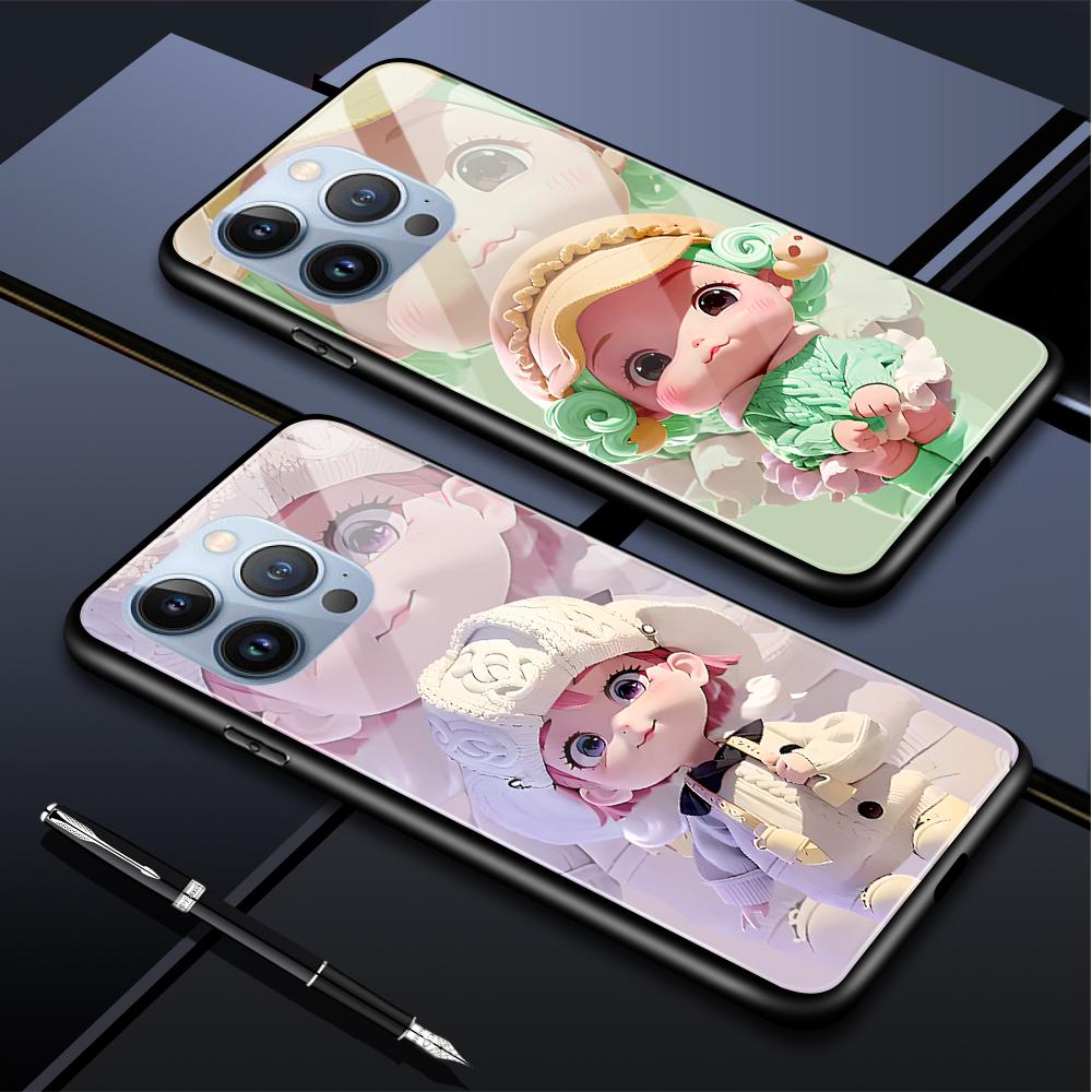 Tempered Glass Phone Case For OPPO Reno13 Reno14 Realme 11 12Pro 14 GTNeo6 C21Y C53 C75 OnePlus Nord2 NordCE3Lite Soft Edge Shockproof Smooth Shell